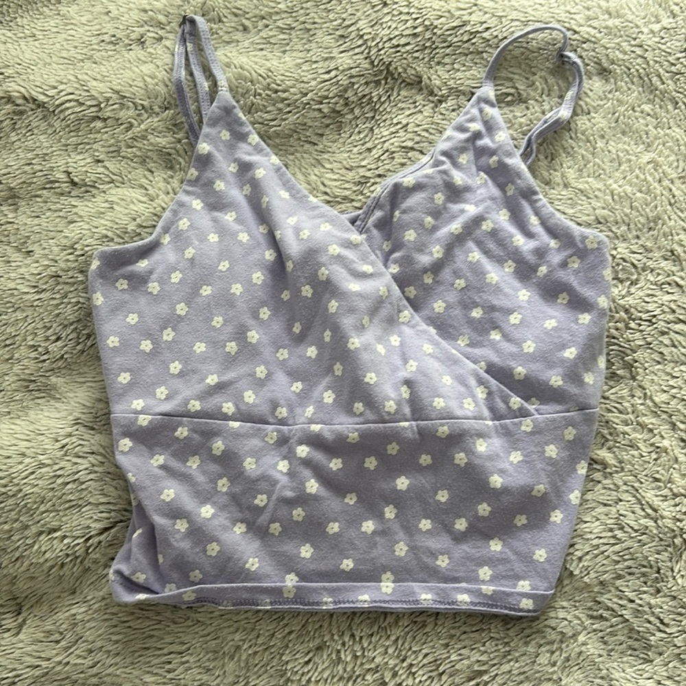 Hollister Flower Crossover Tank Small